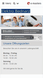 Mobile Screenshot of elektro-bednarz.de