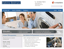 Tablet Screenshot of elektro-bednarz.de
